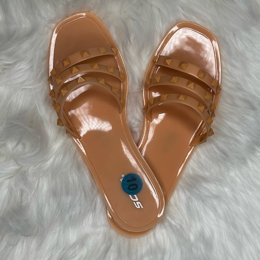 Soda Brand Orange/Peach colored sandals